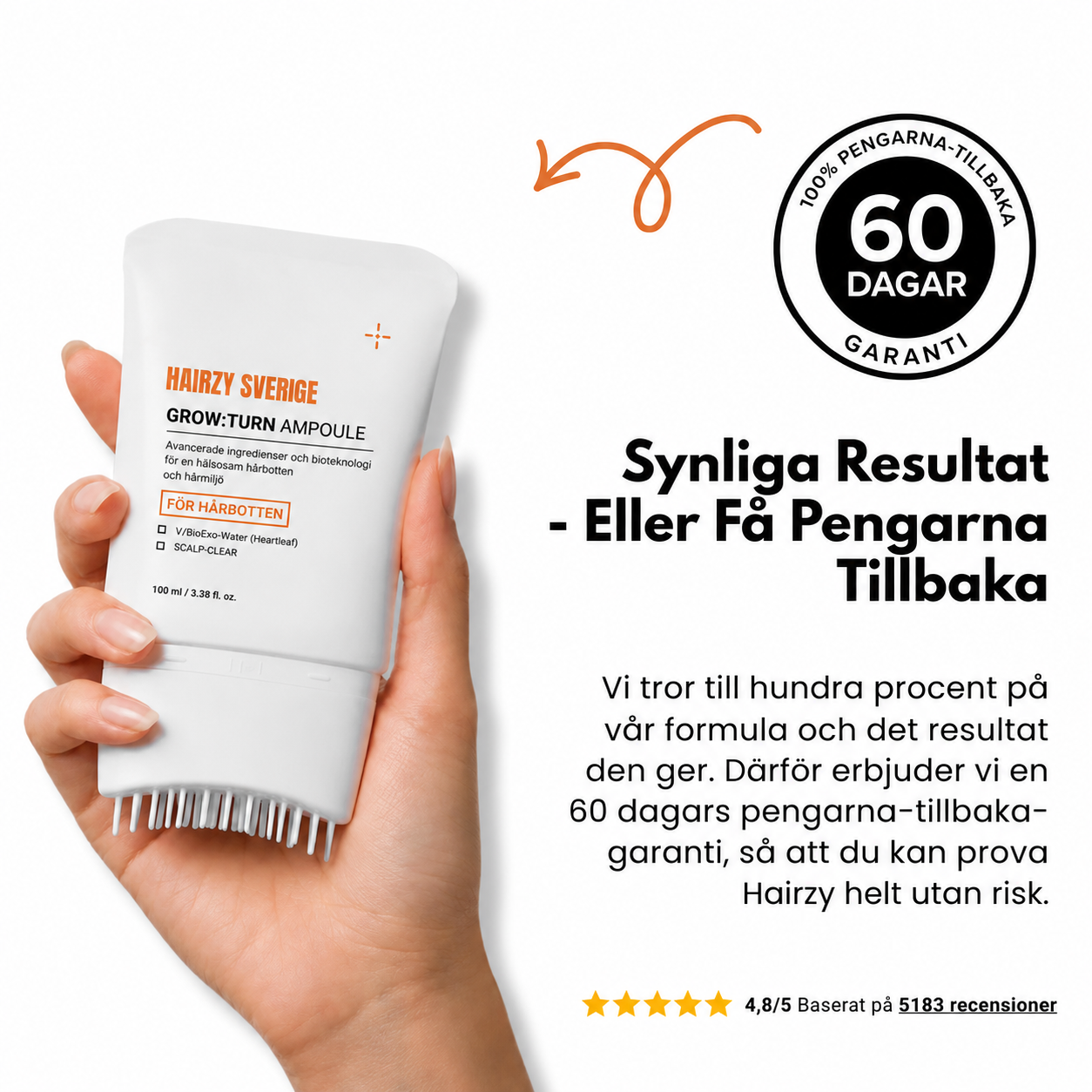 Hairzy - Väcker hårbotten. Frigör volymen.