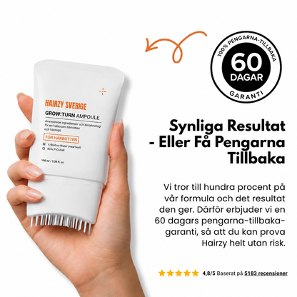 Hairzy - Väcker hårbotten. Frigör volymen.