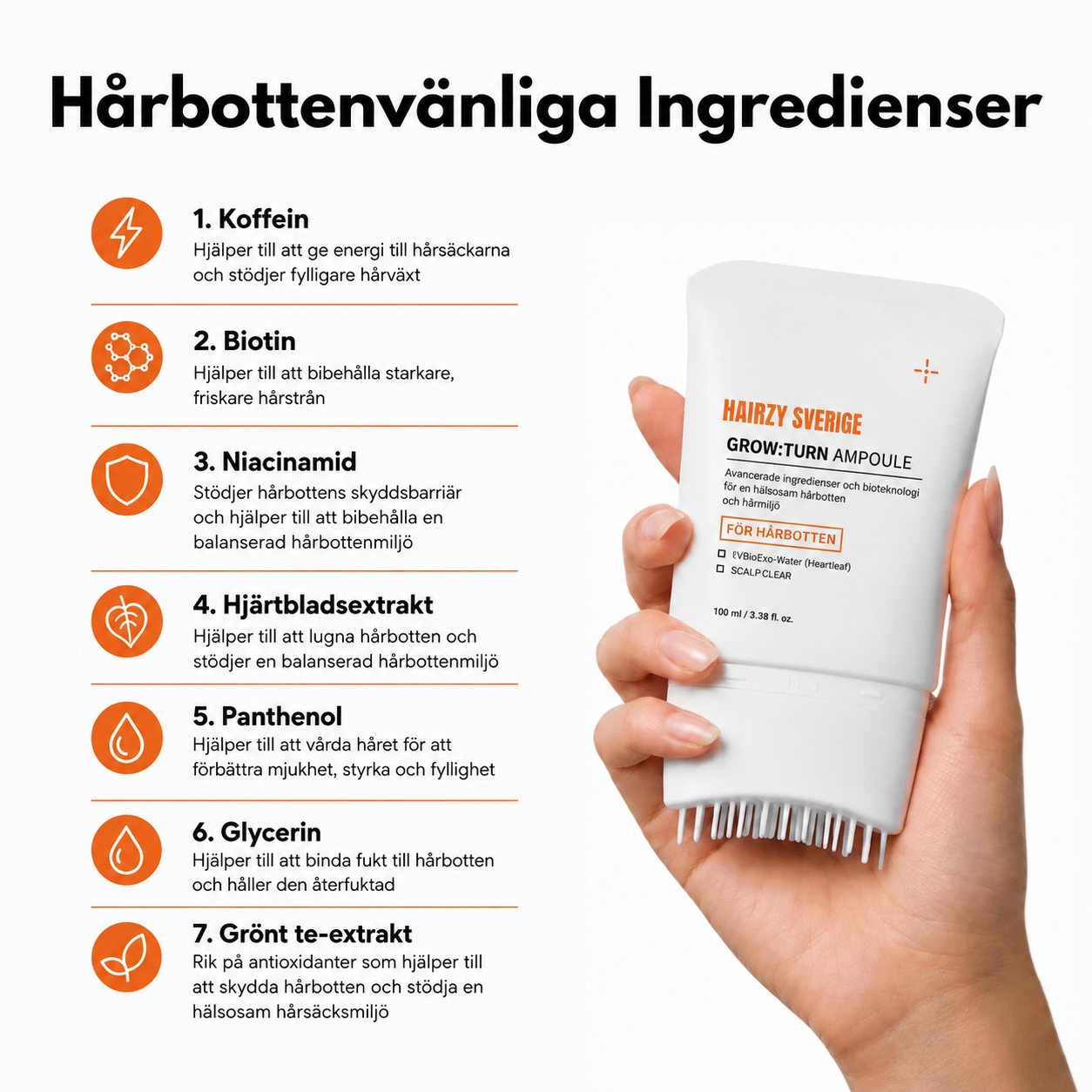Hairzy - Väcker hårbotten. Frigör volymen.